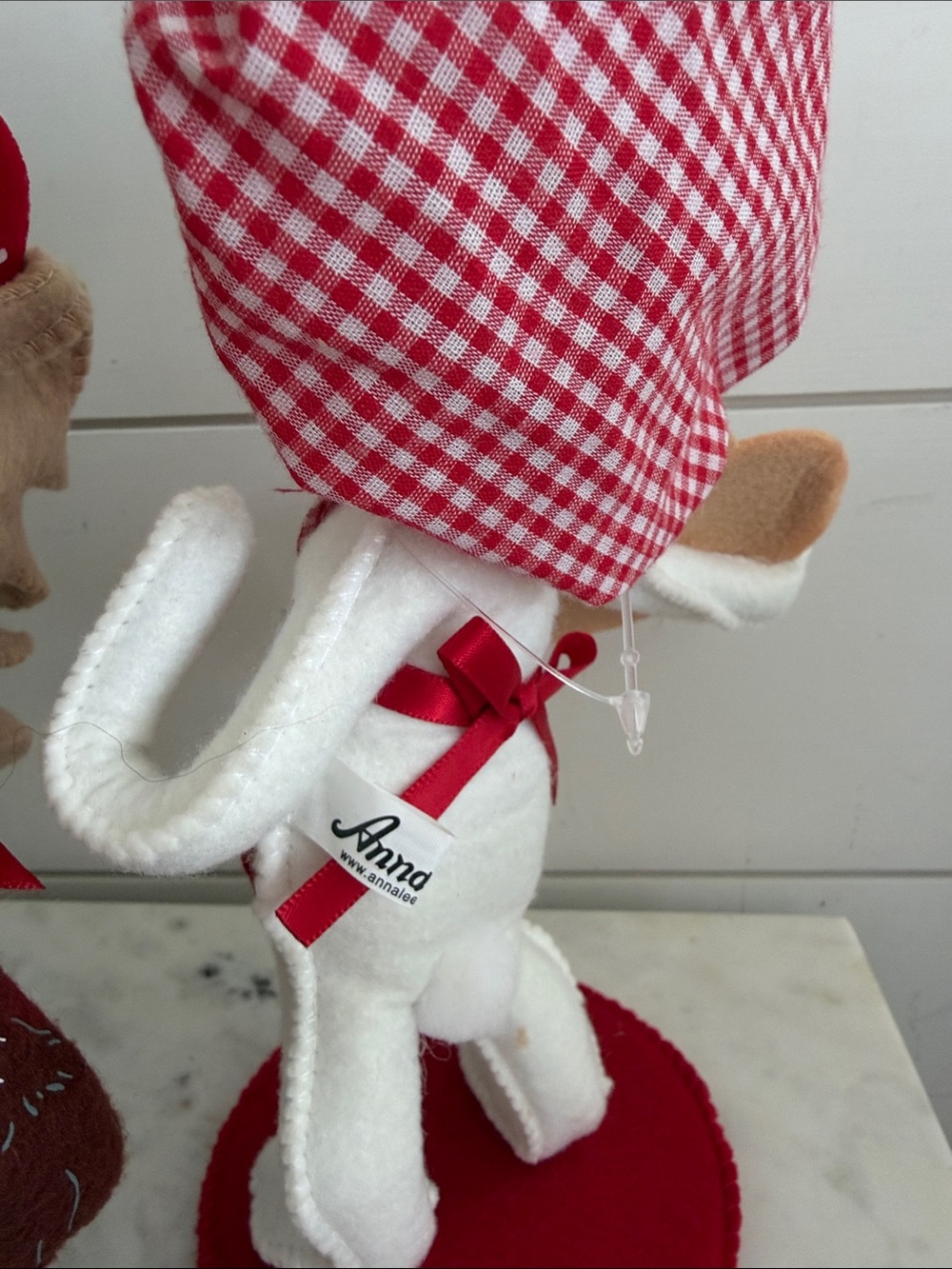 Valentine Day Annalee Dolls Bear Moose - Picture 3 of 5